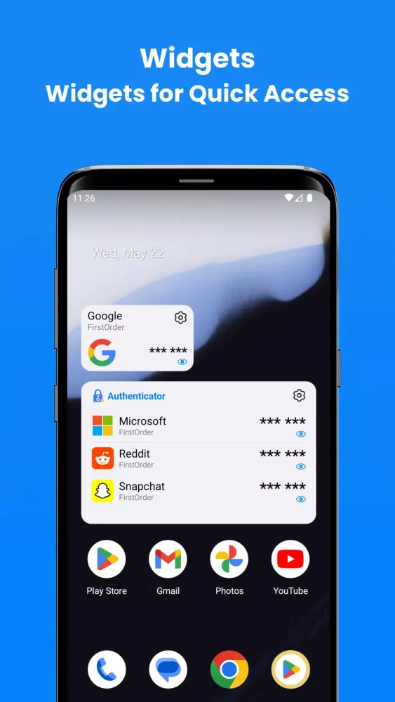 Authenticator Screenshots
