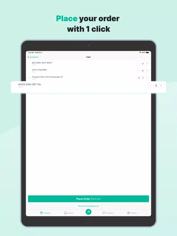Foody: order management iPad 应用截图