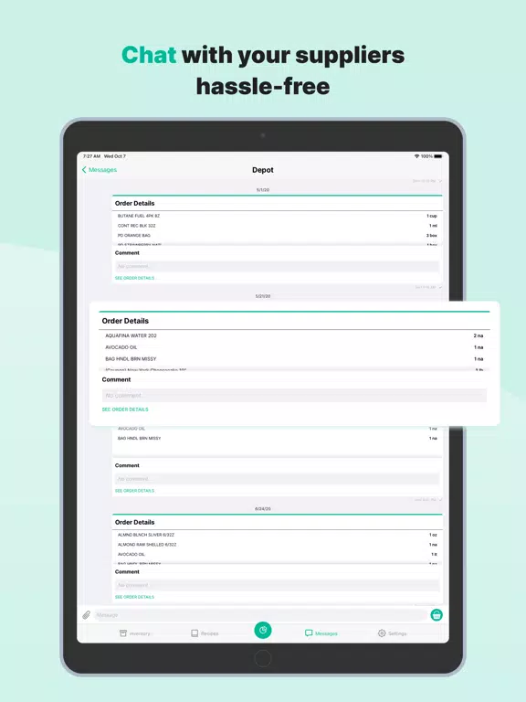Foody: order management iPad 应用截图