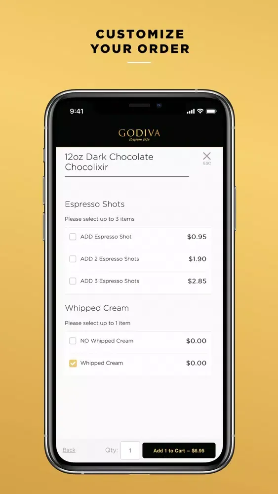 ภาพหน้าจอของ Godiva