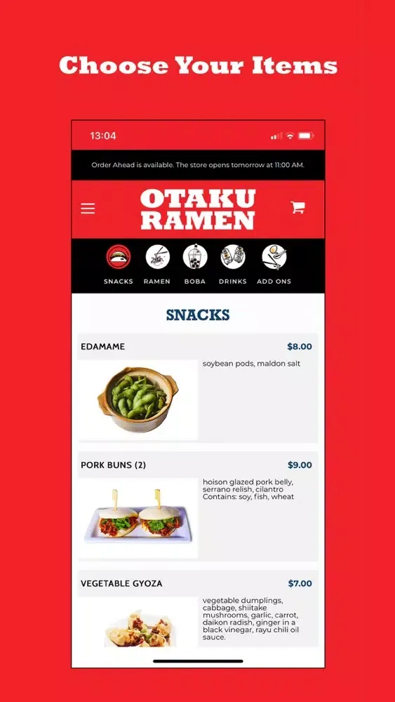 Ảnh chụp màn hình của Otaku Ramen