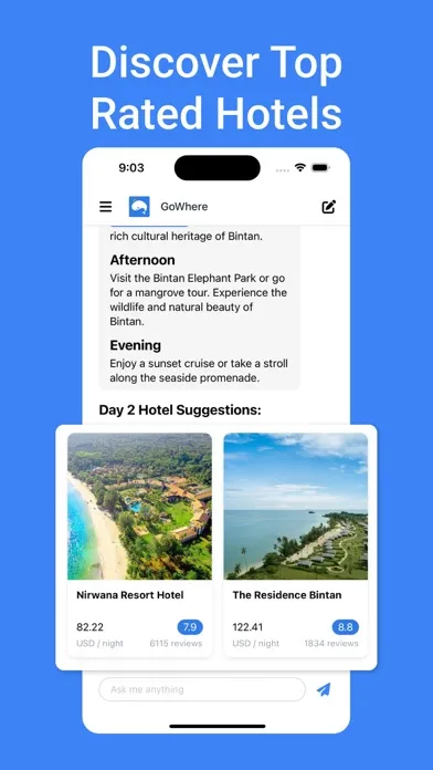 GoWhere.AI - Your Travel Agent Ekran Görüntüleri