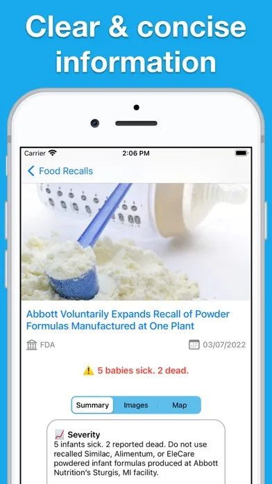 Скриншоты Food Recalls & Alerts