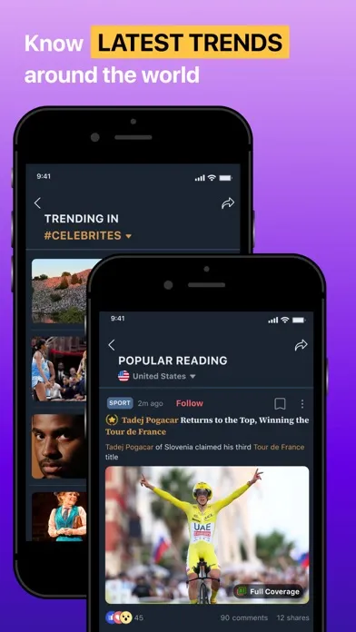 Zrzuty ekranu NewsCvg: World News Coverage