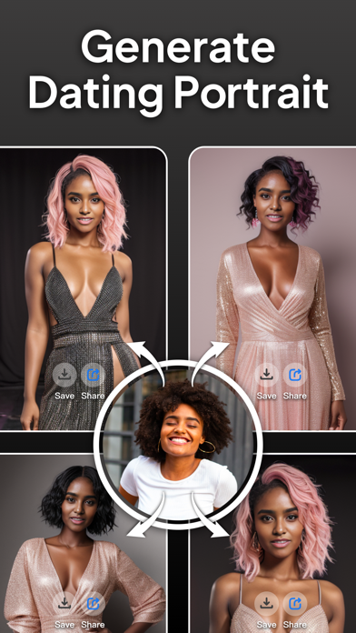 Tangkapan layar AI Headshot Generator ·