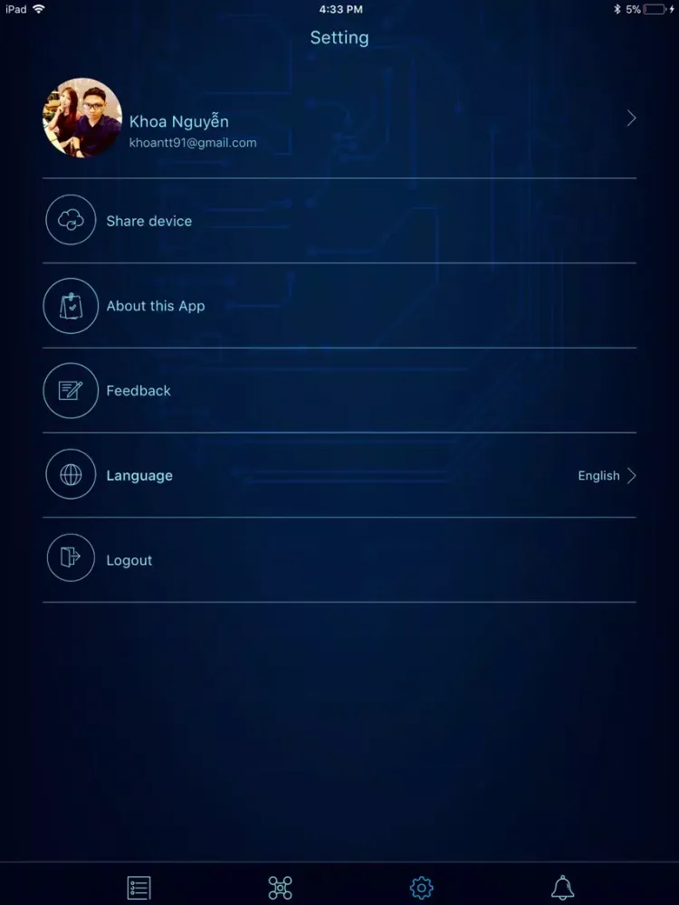 Скриншоты HomeIQ: Smart Life iPad 