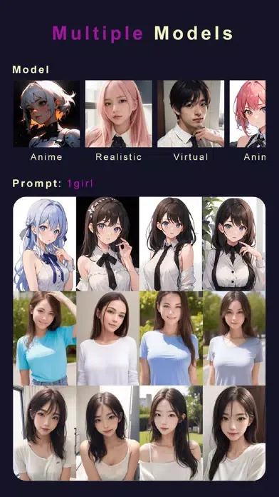 Captures d'écran de AI Image Generator