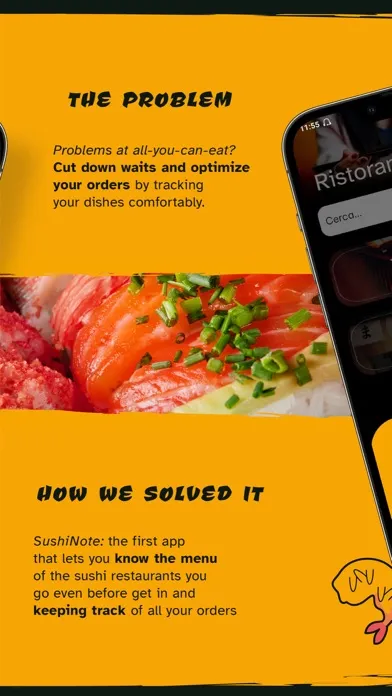 Capturas de tela do Sushi Note