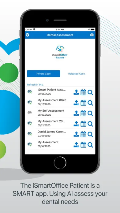 iSmartOffice Patient Screenshots