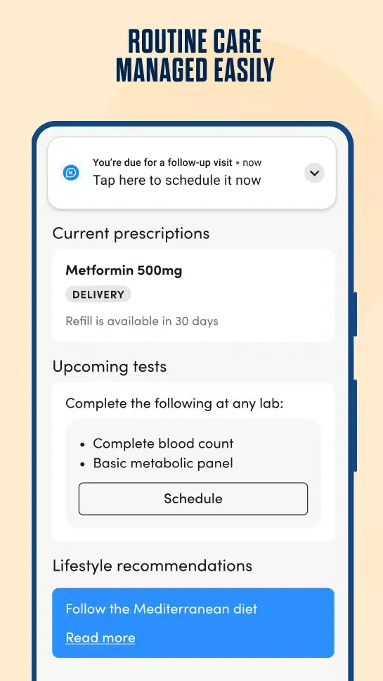 ภาพหน้าจอของ K Health