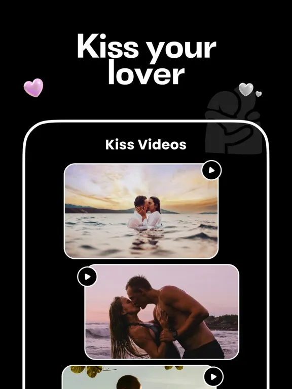 تصاویر AI Kiss: Hug Kiss Video Maker iPad 
