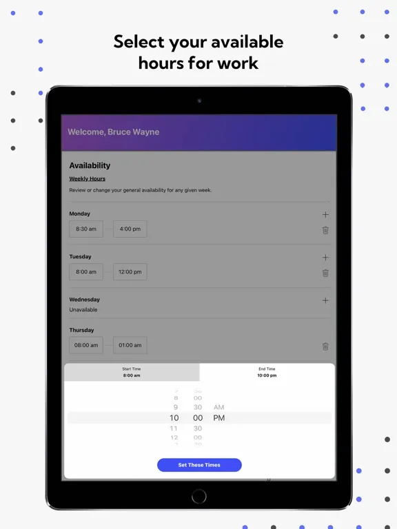 Lineup Employees iPad 应用截图