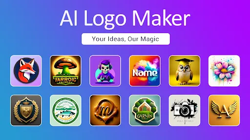 Ảnh chụp màn hình của Logo maker AI Logo generator
