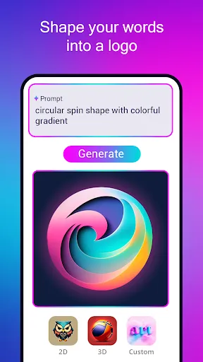 Ảnh chụp màn hình của Logo maker AI Logo generator