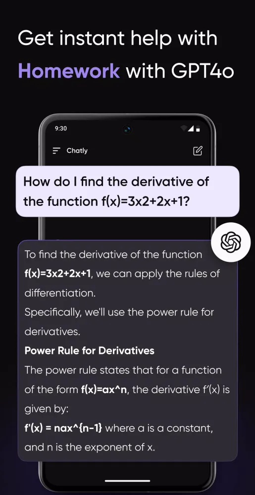 Скриншоты AI Chatbot - Chatly