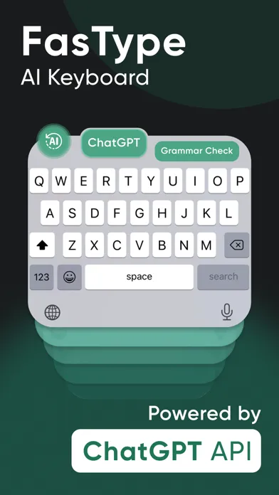 Screenshot di FasType - AI Writing Keyboard