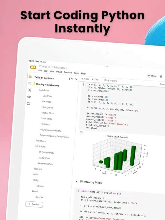 Tangkapan skrin Python3App - Python Coding IDE iPad