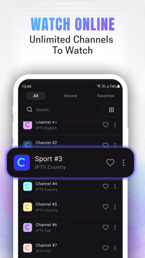 IPTV Player Screenshots