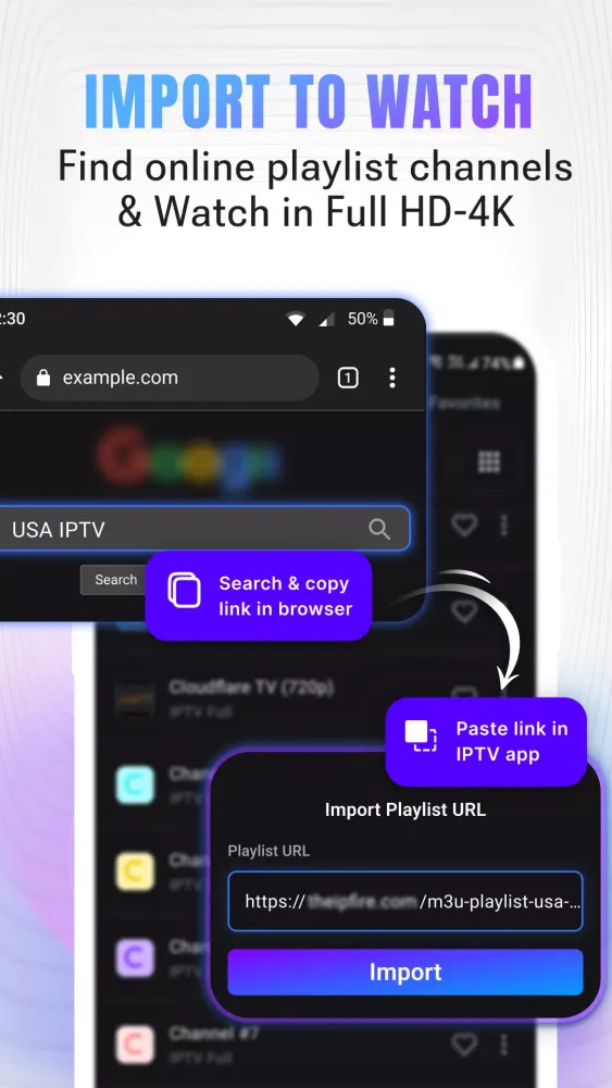 IPTV Player Screenshots
