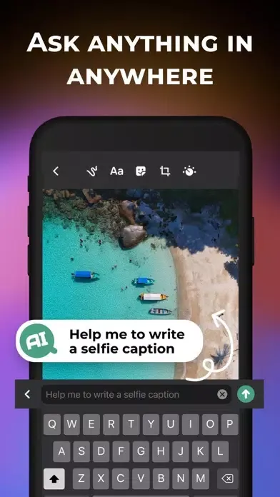 AI Writer: Keyboard Assistant سکرین شاٹس