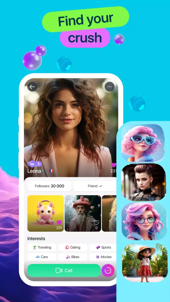 Fun Random Video Chat - Mira Screenshots