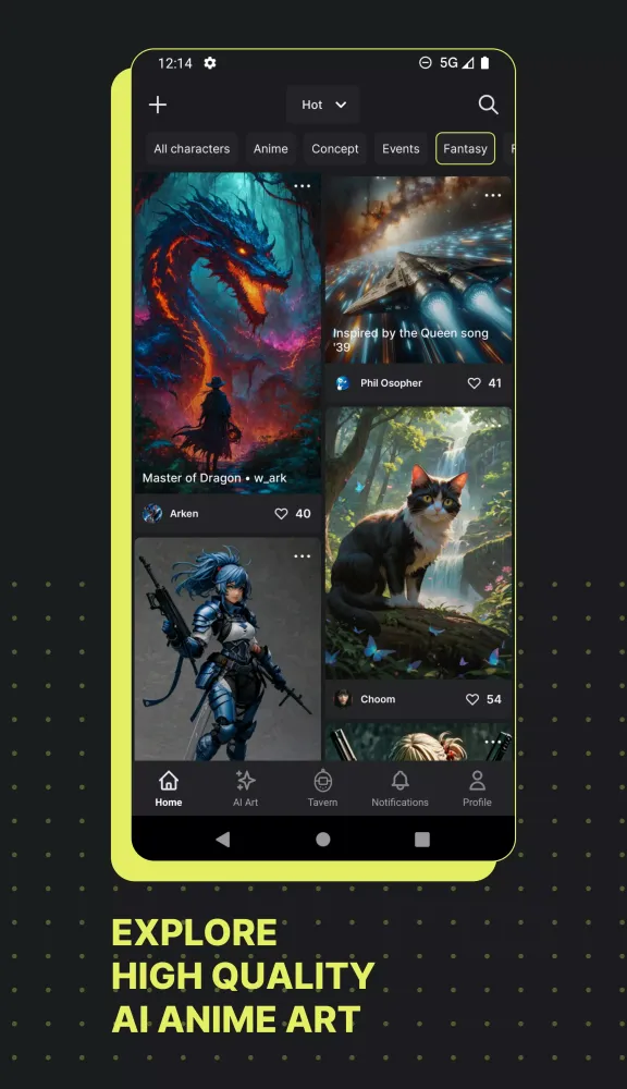 Moescape - AI Character Chat应用截图