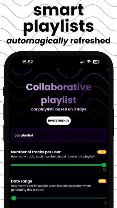 Captures d'écran de musicat: Music Stats & Social