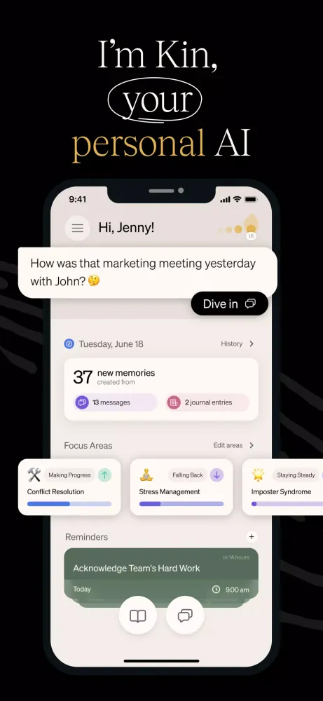تصاویر Kin, Your Personal AI Coach