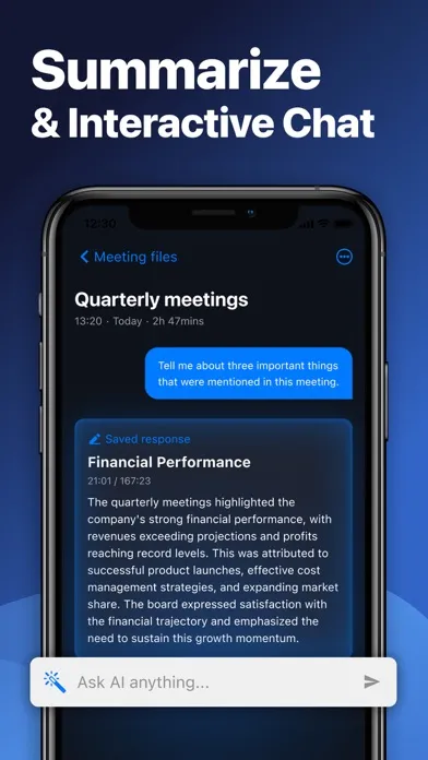تصاویر AI Voice-Memos: Summary, Chat