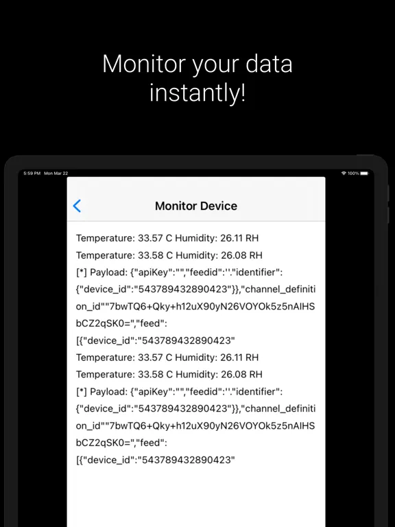 Ảnh chụp màn hình của ONE Device iPad 