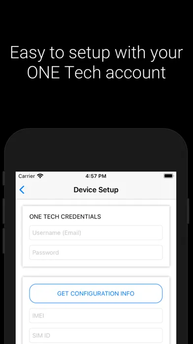 Ảnh chụp màn hình của ONE Device
