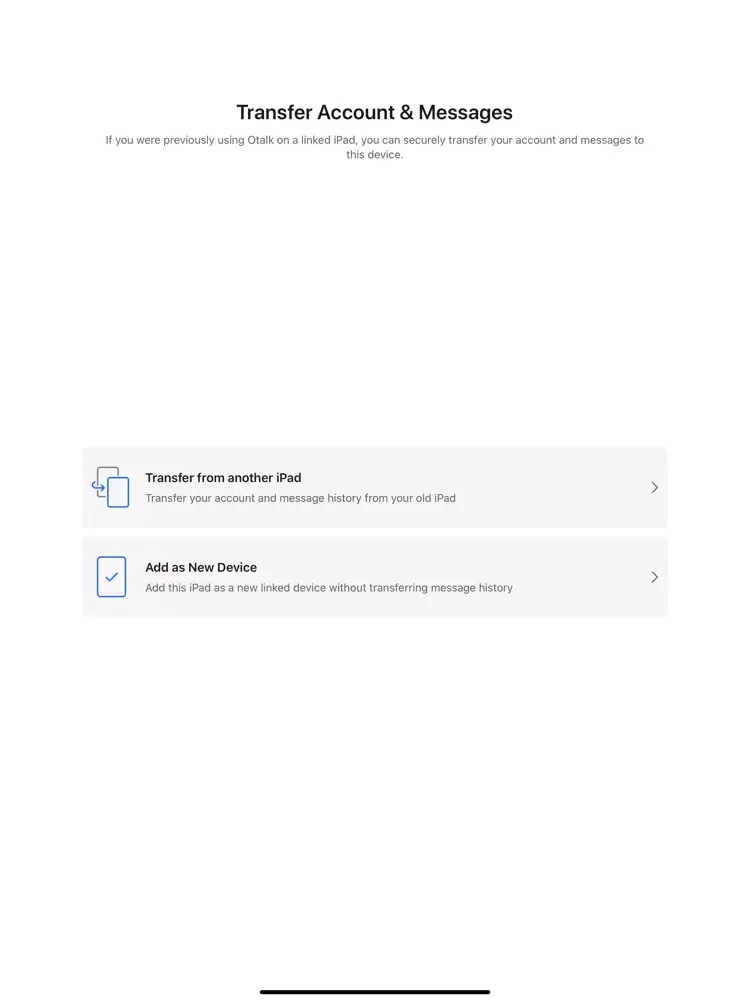 Otalk Chat iPad 应用截图