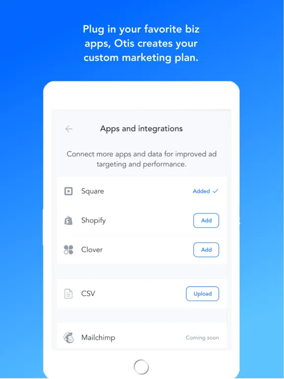 Otis AI: Market Your Business iPad  スクリーンショット