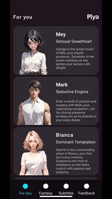 Screenshot di Plya: Spicy Chat & Role Play