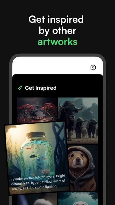 Capturas de tela do Miji – AI Art Generator