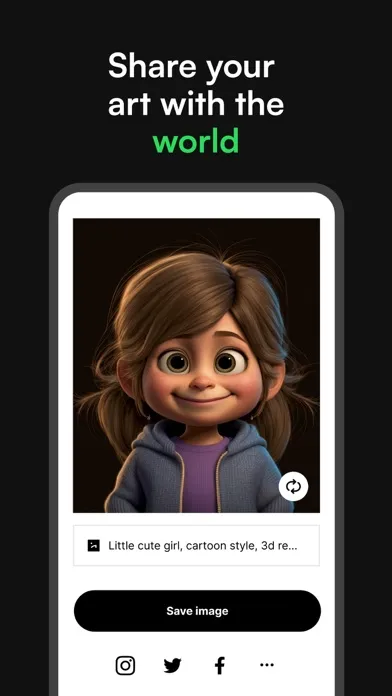 Capturas de tela do Miji – AI Art Generator