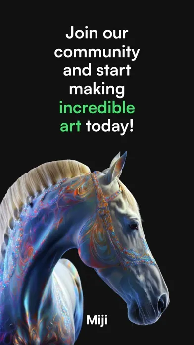 Capturas de tela do Miji – AI Art Generator