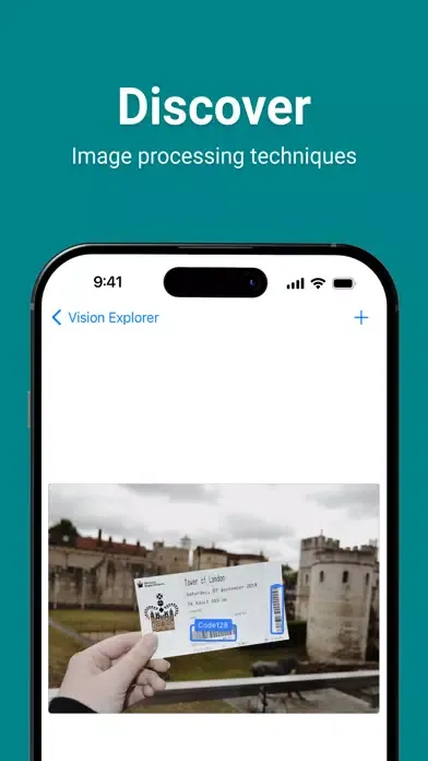 Tangkapan skrin Vision Framework Explorer