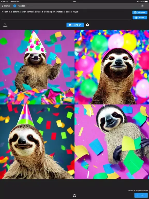 Capturas de pantalla de ReImage AI iPad 