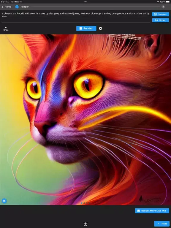 Capturas de pantalla de ReImage AI iPad 