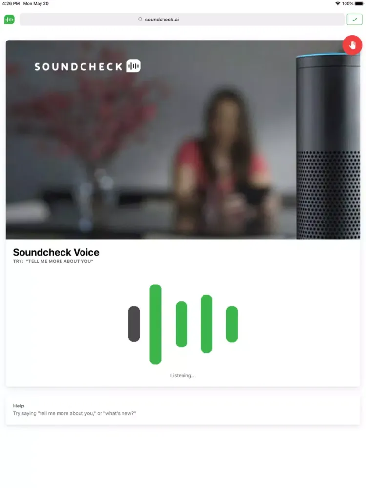 Soundcheck Voice iPad  स्क्रीनशॉट
