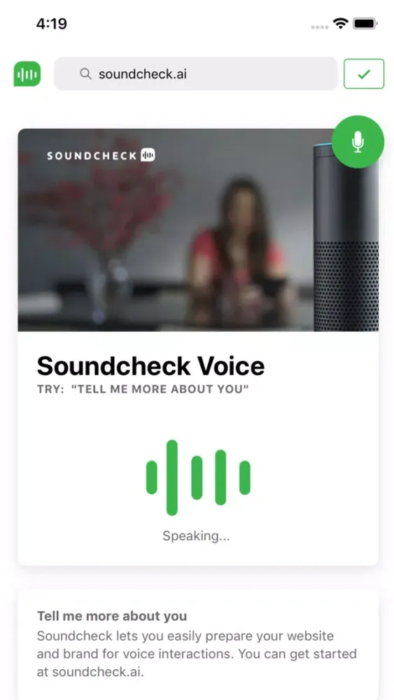 Soundcheck Voice स्क्रीनशॉट