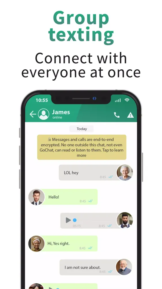 صور GoChat – Text, Voice, Video