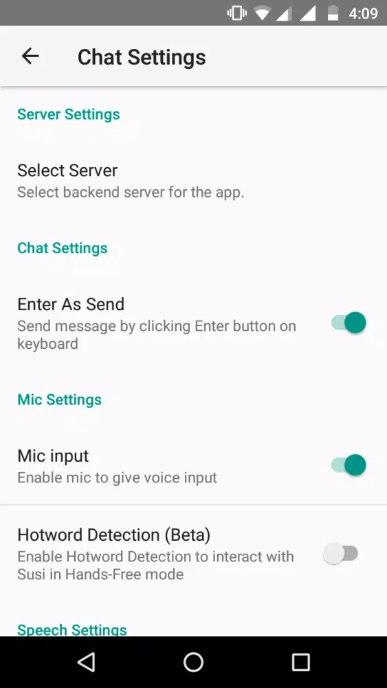 SUSI.AI Screenshots