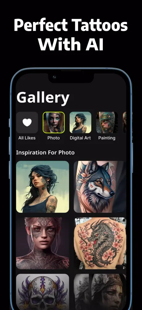 Tattoo AI - Tattoo Generator Screenshots