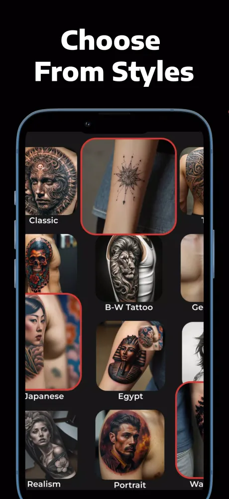 Tattoo AI - Tattoo Generator Screenshots