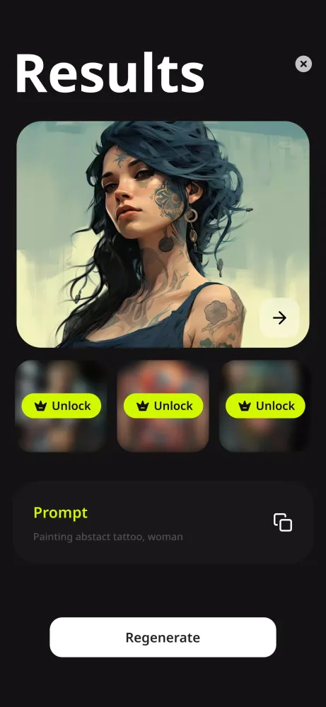 Tattoo AI - Tattoo Generator Screenshots