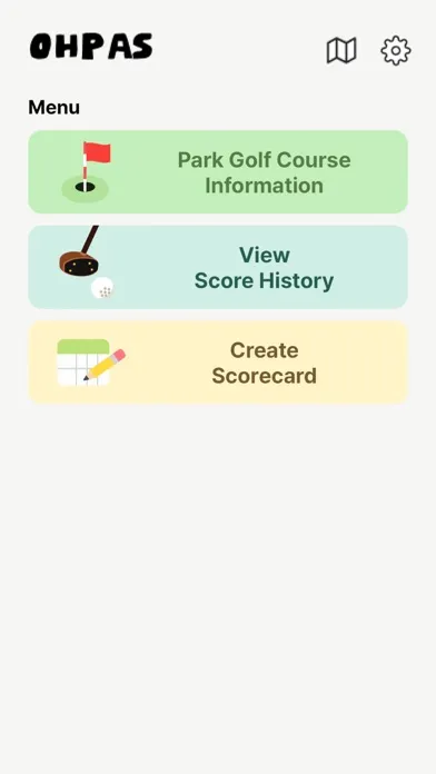Скриншоты Ohpas : Parkgolf Scorecard