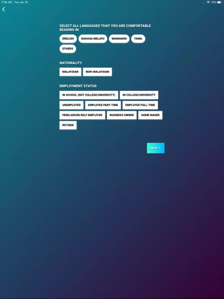 Vase Surveys iPad 应用截图