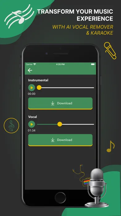 Vocal Remover- Music Extractor স্ক্রিনশট